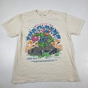 Orlando Magic Shirt Mens Large Beige NBA Basketball Opening Night Duvin 1989-90